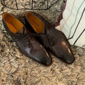 Magnanni Men’s Dress shoes, size 10, Style Gerardo, Gray